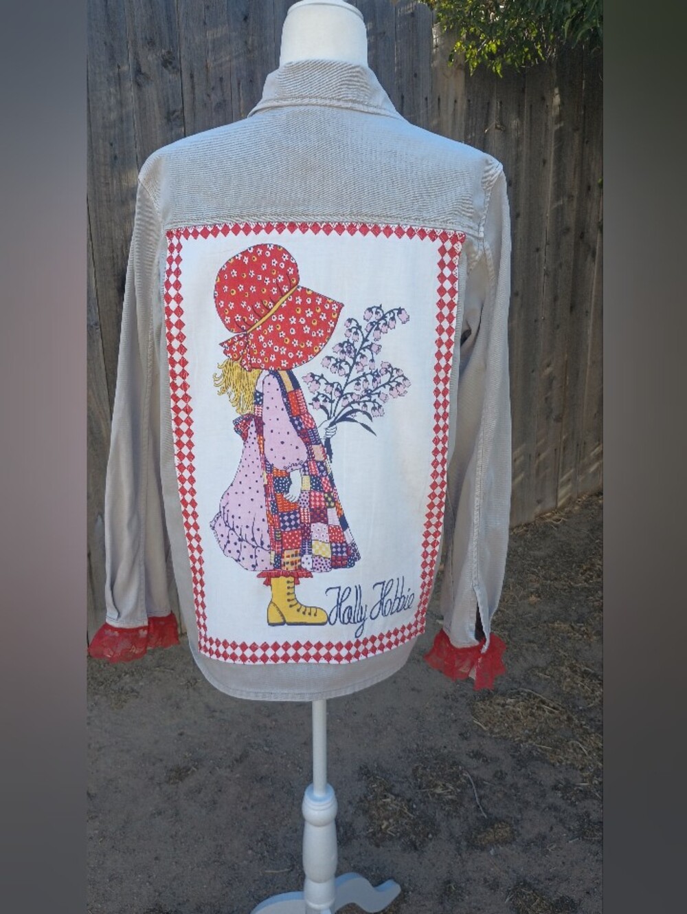 Upcycled Holly Hobby Shirt Jacket